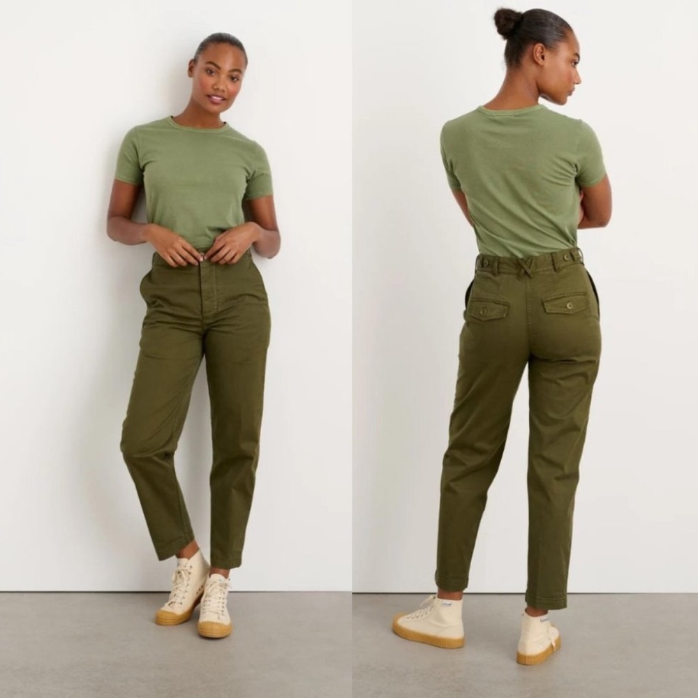 Alex Mill Olive Green Straight Leg Pants